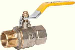 КРАН  шар. ГАЗ   1/2"  ВР-НР РЫЧАГ AQUALINK