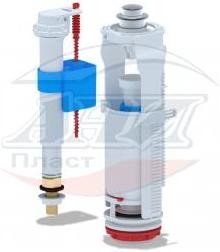 АНИ пласт WC8540C Арматура комплект, хром кнопка, впуск ниж. 3/8" лат. резьба